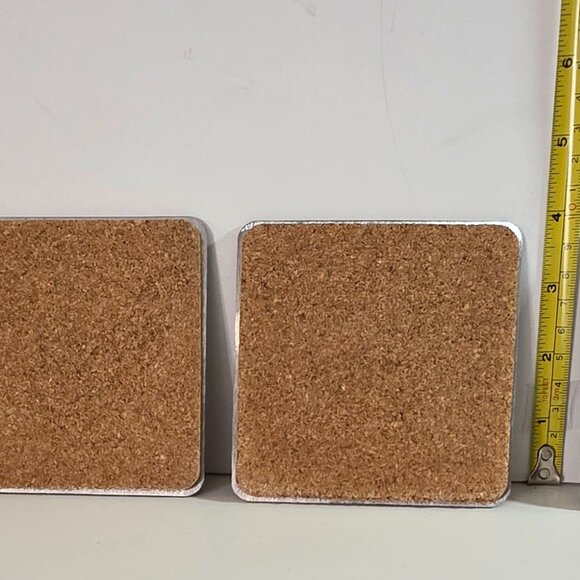 Fire Dept Metal Coasters - Set of 4 - Picture 3 of 6